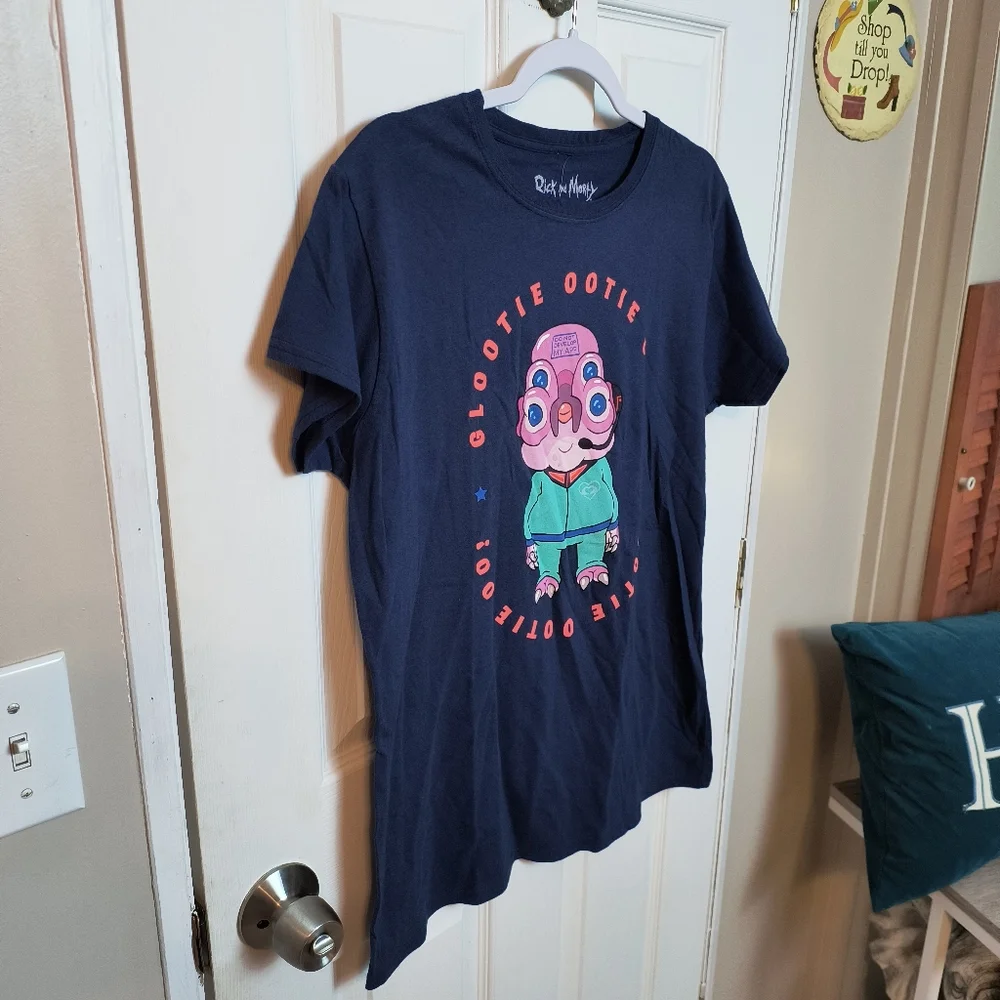 Rick and Morty Glootie Ootie Oo! Women's T-Shirt - BoxLunch Exclusive 2X - Picture 2 of 9